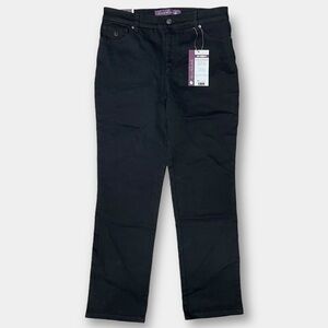 NWT Gloria Vanderbilt Amanda Original Slimming High Jeans Short Black Size 8P